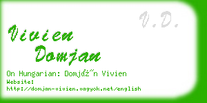 vivien domjan business card